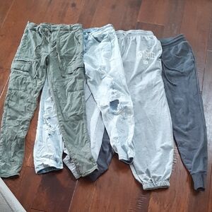 American Eagle Outfitters Women, Jeans and Joggers - Green, Light Blue, Gray